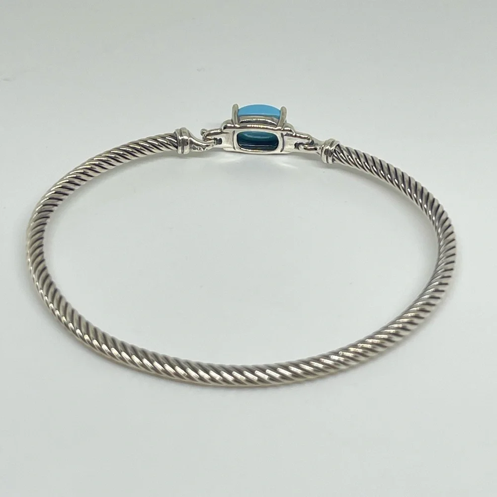 David Yurman Turquoise Petite Chatelaine Bracelet - Picture 5 of 11